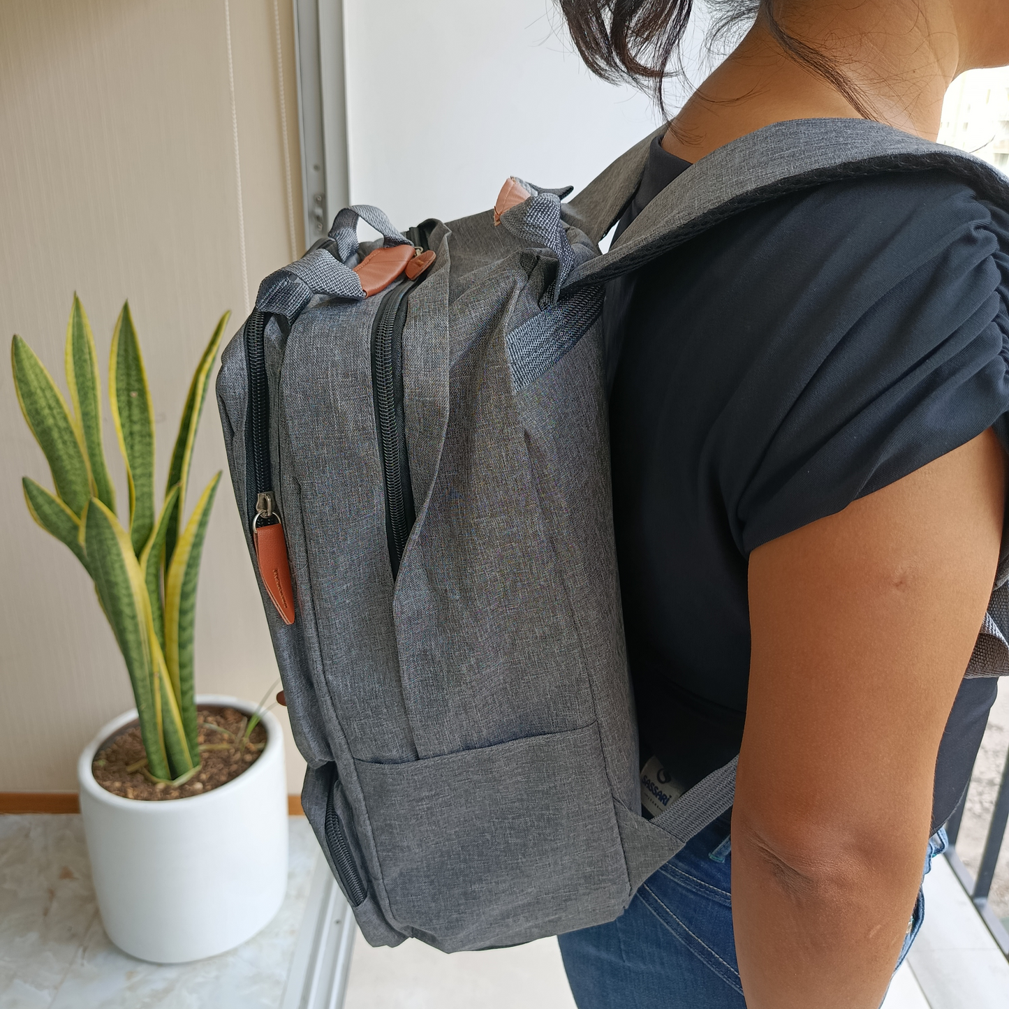 MOCHILA 3 EN 1 MULTIFUNCIONAL GRIS