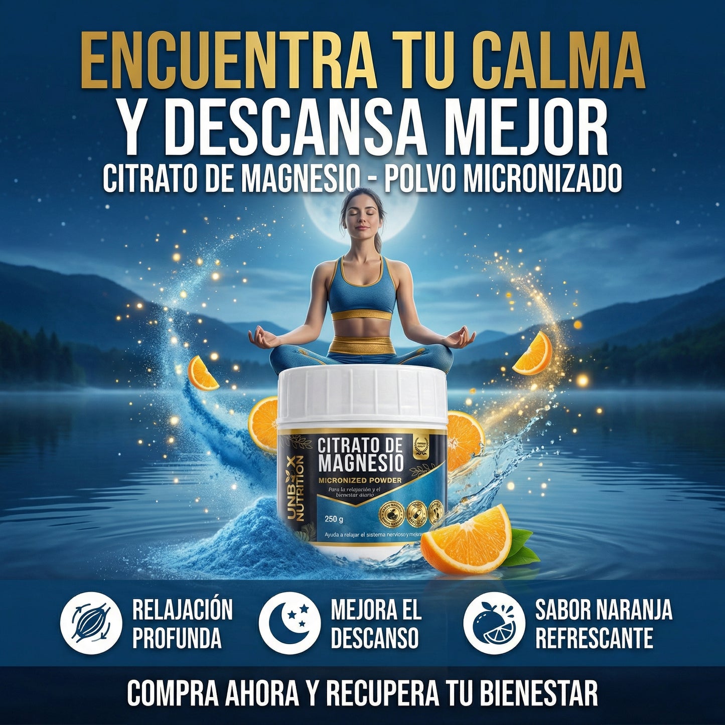 CITRATO DE MAGNESIO MICRONIZADO DE 250G