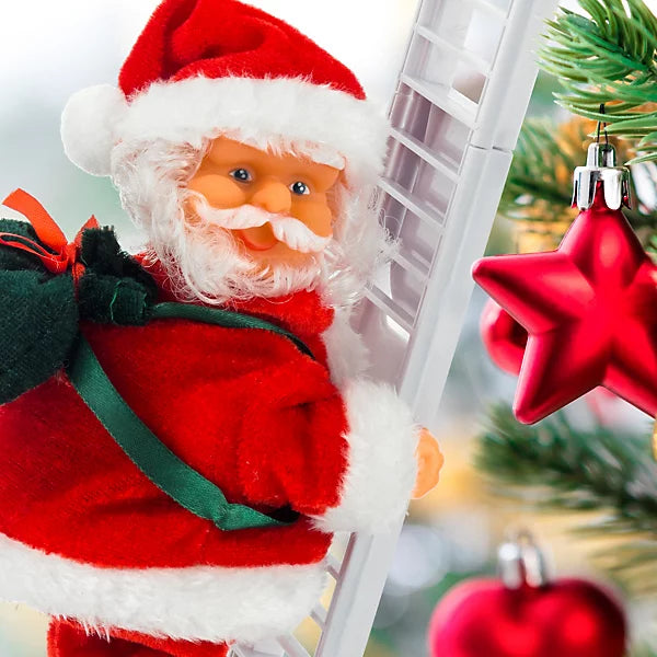 PAPA NOEL CON ESCALERA
