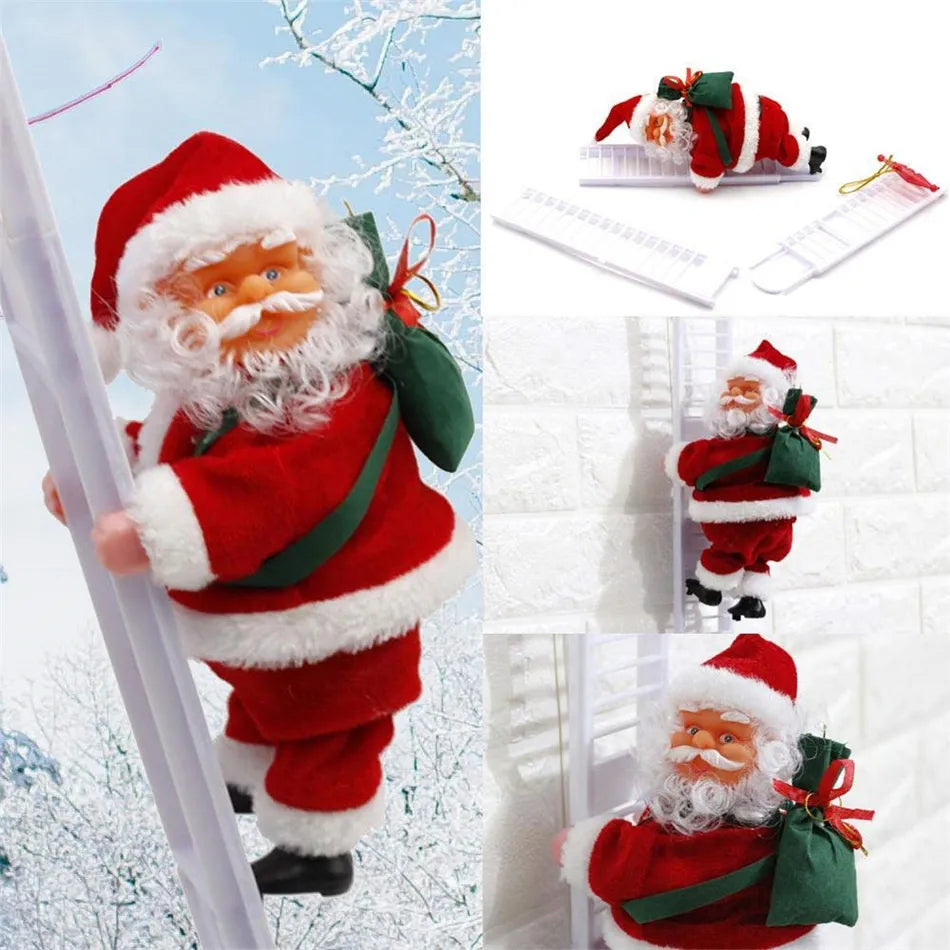 PAPA NOEL CON ESCALERA